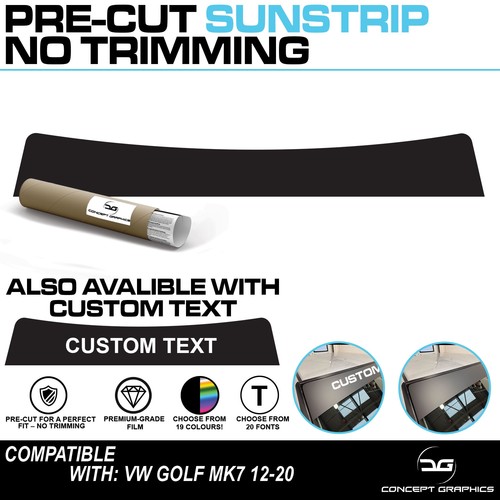 Pre cut sunstrip - pre,