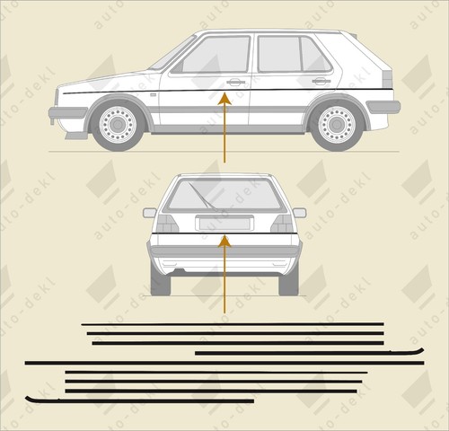Fits mk2 golf gti 5dr - gti,
