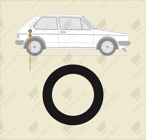 Fits mk1 golf - vw, late
