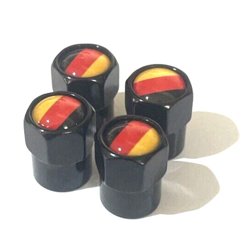Black tyre valve - tyre, caps