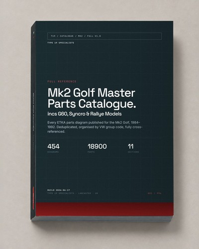 Golf mk2 master parts - mk2,