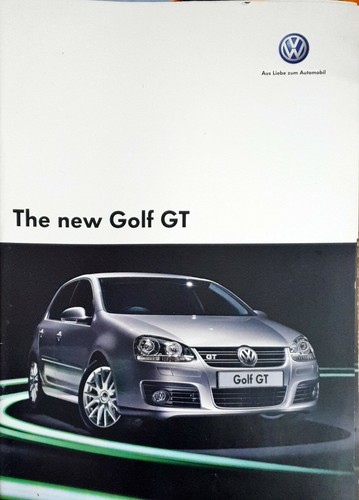Volkswagen golf brochure - golf, gt